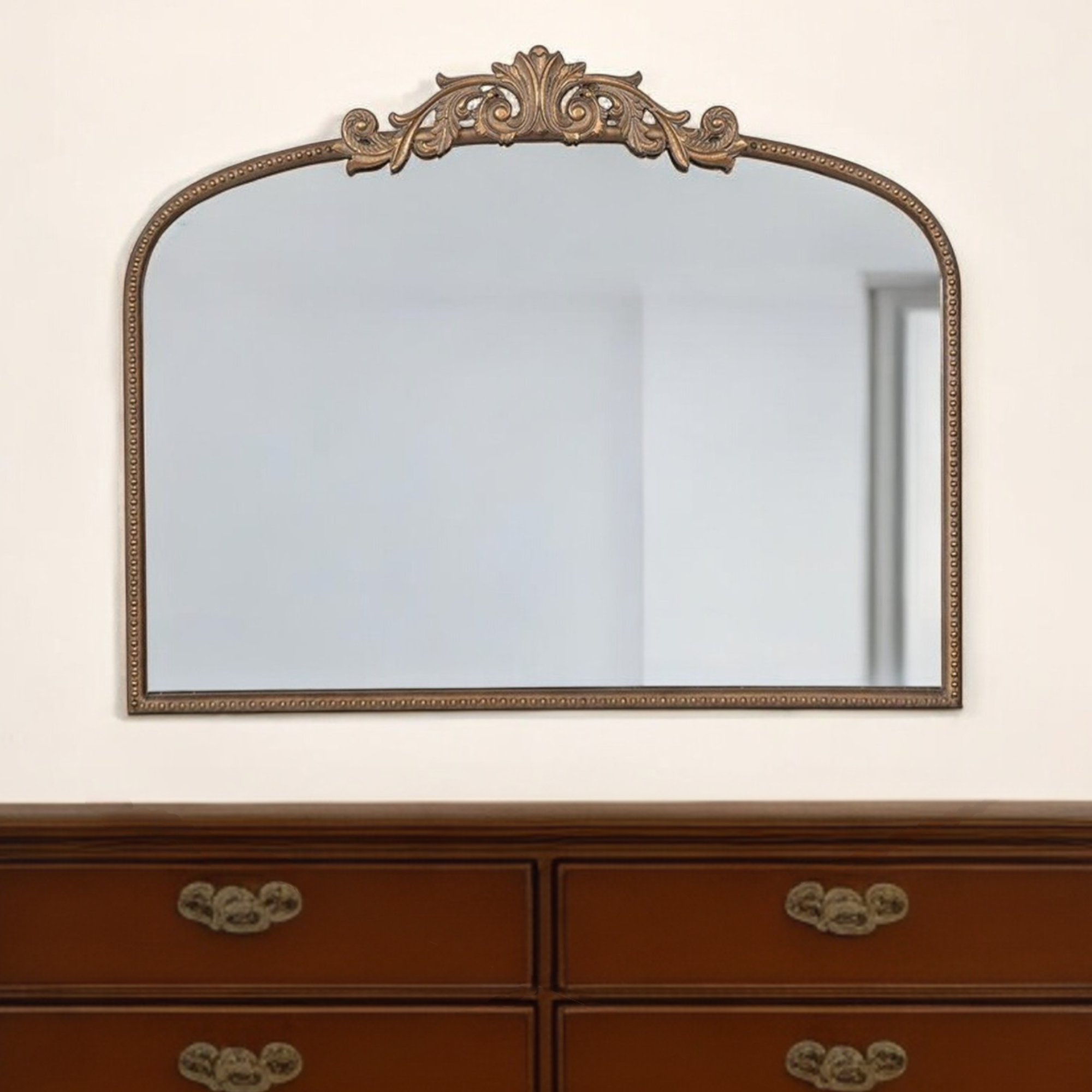 Gold Arch Ornate Accent Mirror