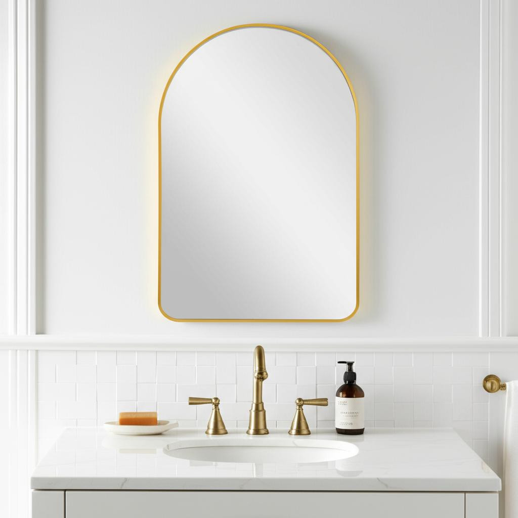 Golden Arch Vanity Mirror