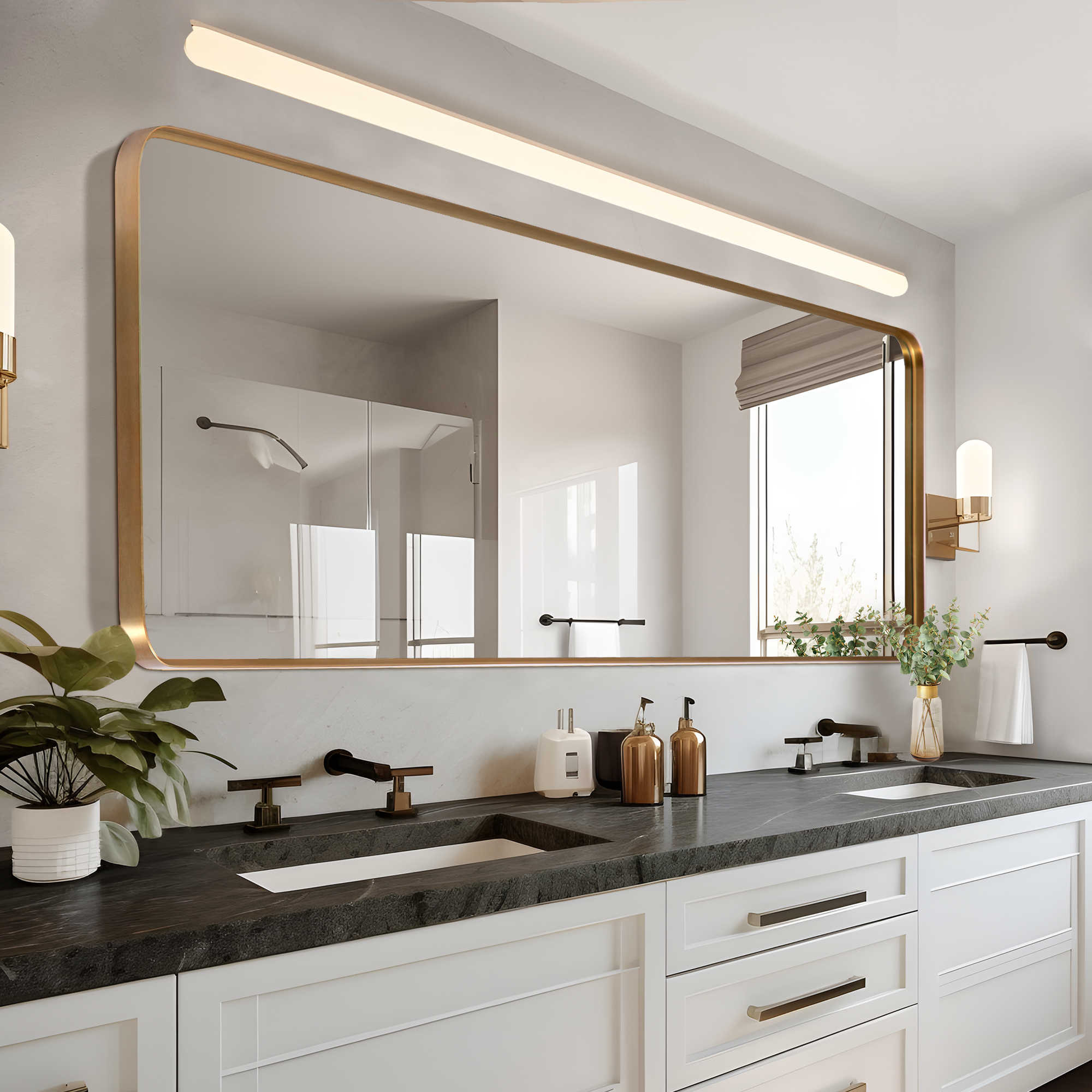 Imperial Gold Floor Mirror