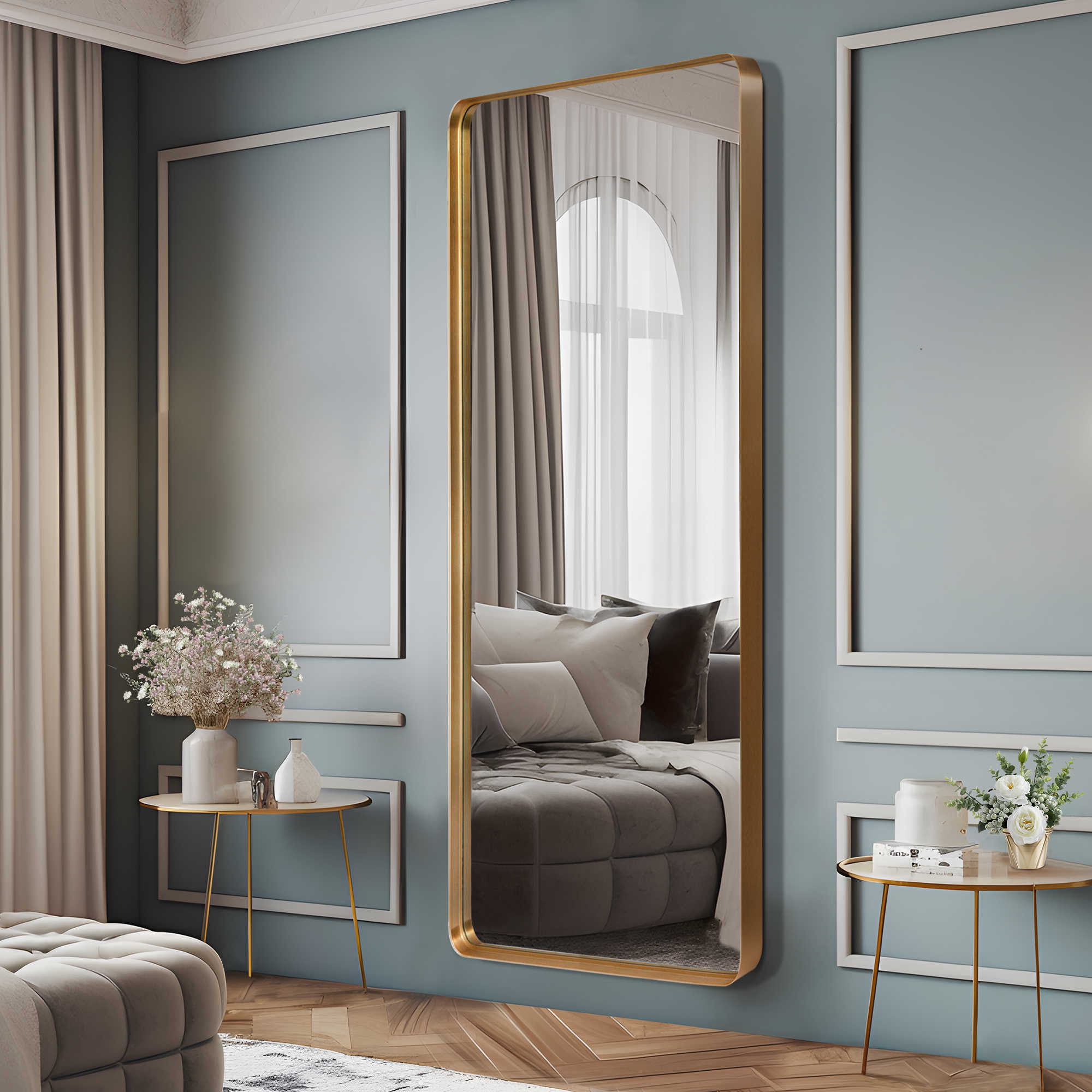 Imperial Gold Floor Mirror