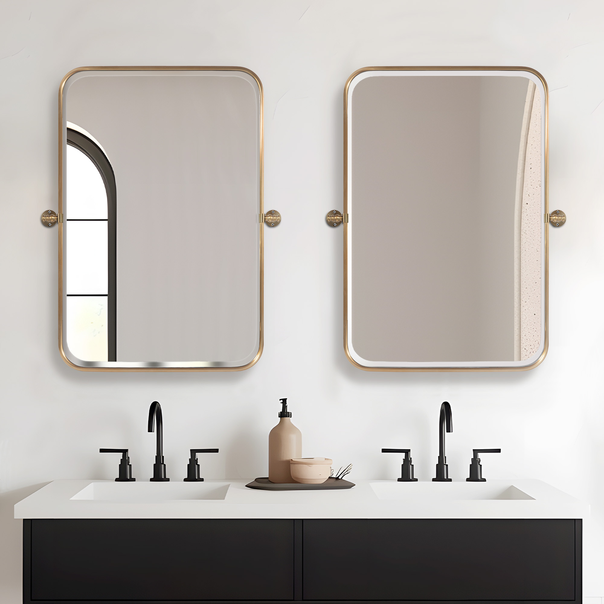Regal Vanity Mirror - Gold