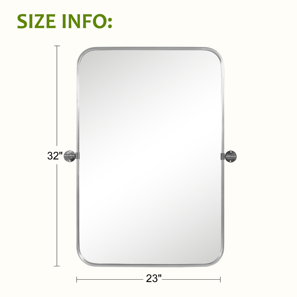 Regal Vanity Mirror - Black/Silver
