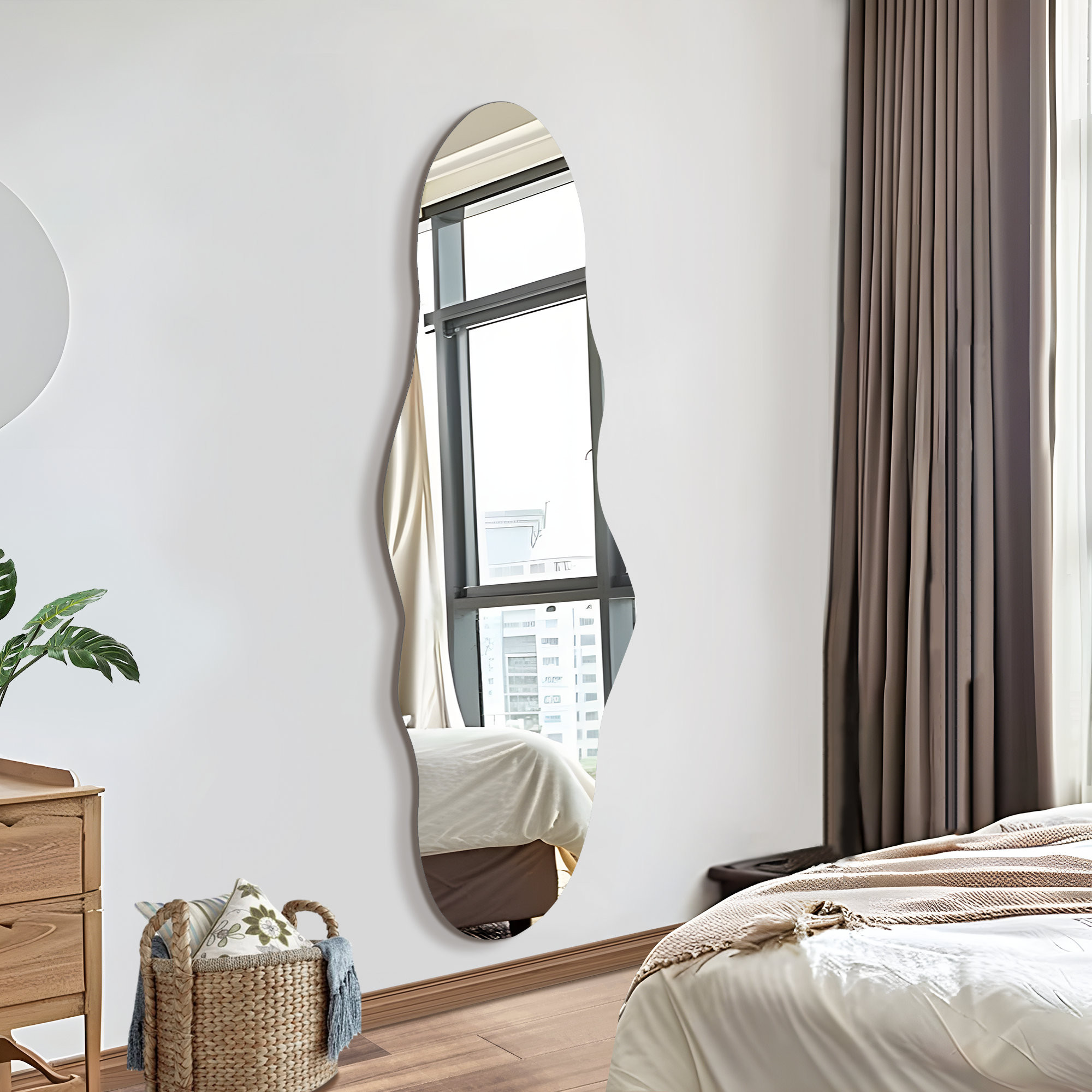 Abstracta Irregular Shaped Wall Mirror