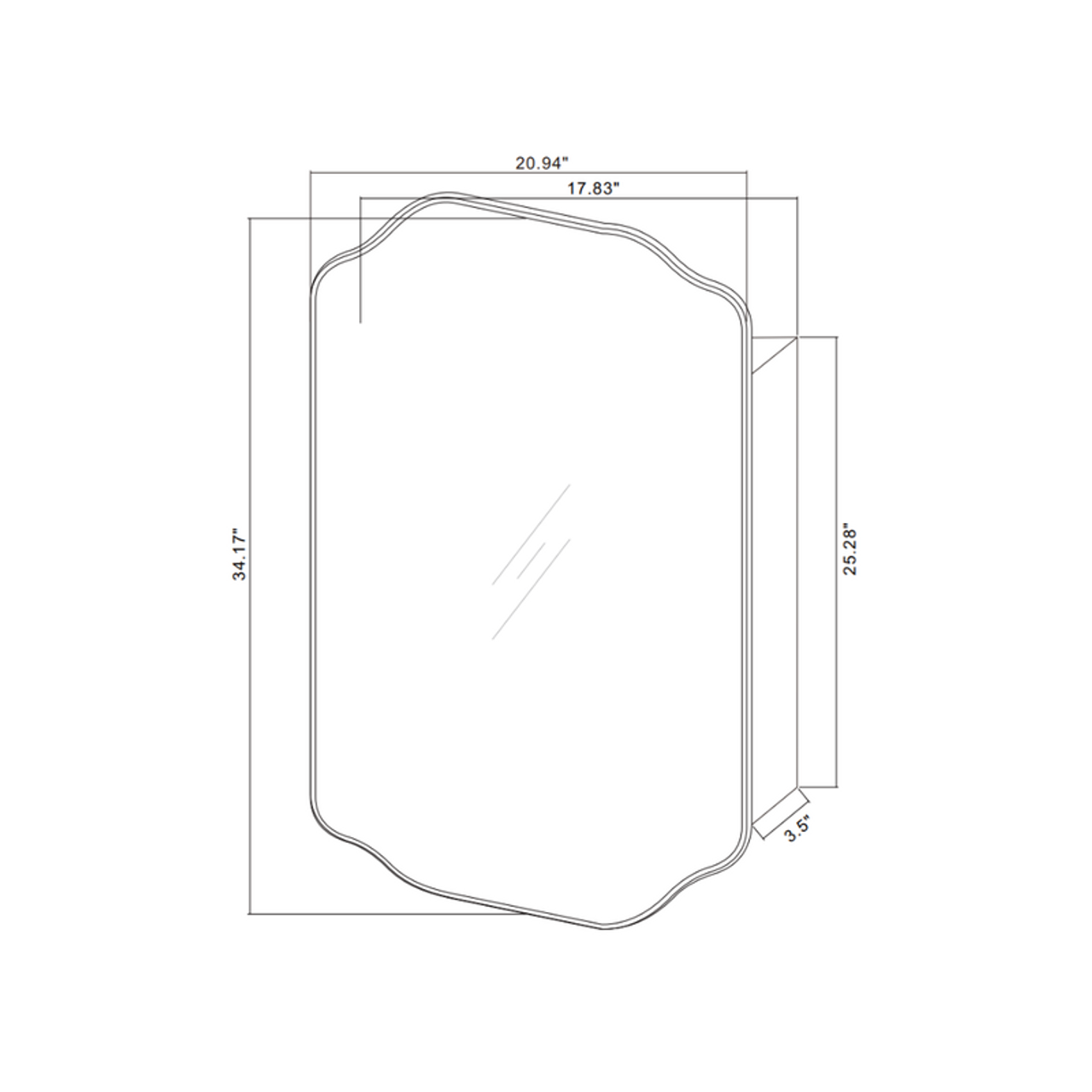 Bella Medicine Cabinet - Surface or Recess Mount